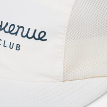 Load image into Gallery viewer, Detail shot of mesh on the Running Club Hat paneling.
