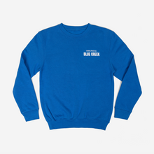 Load image into Gallery viewer, Blue Creek Crewneck from the front.
